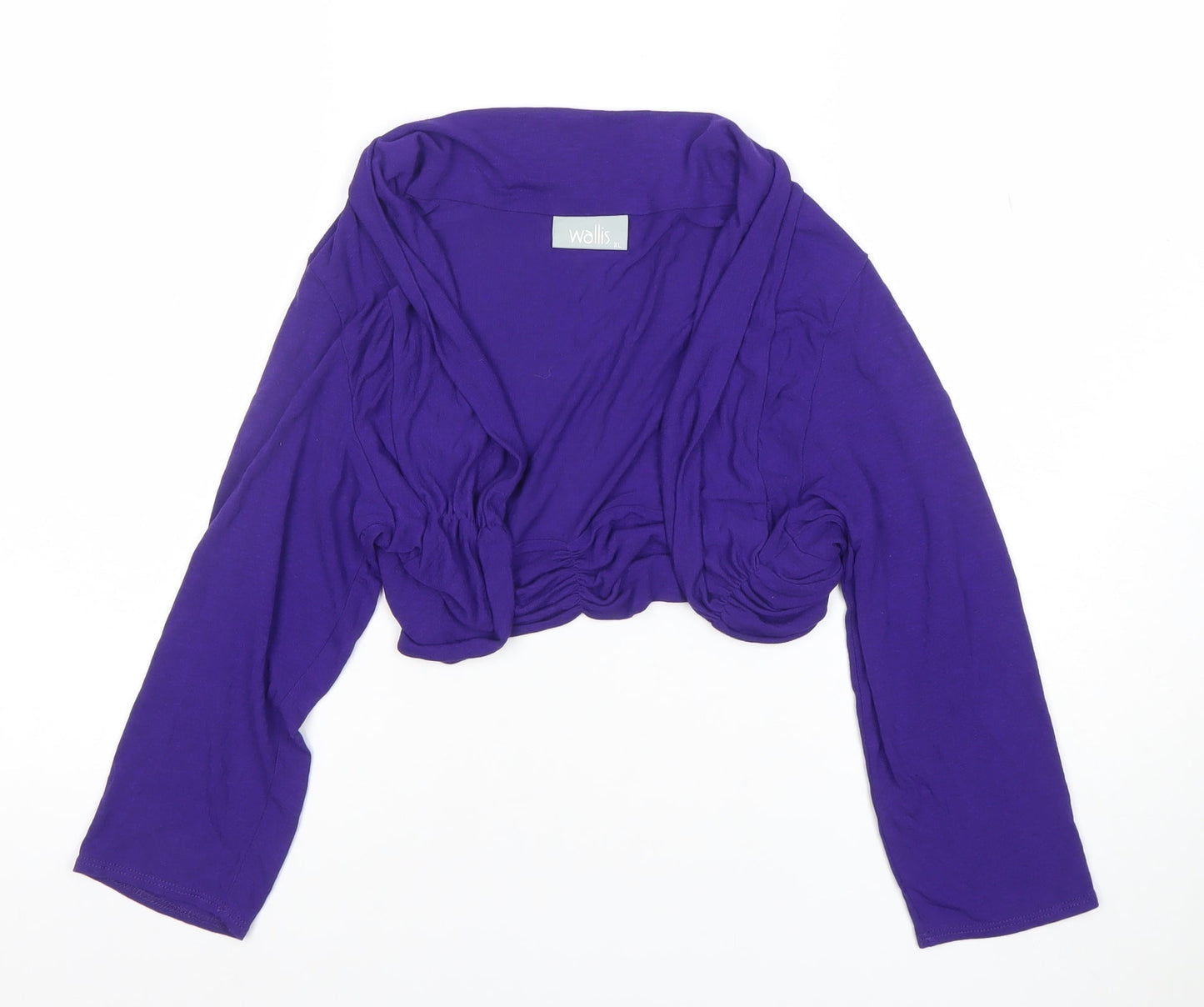 Wallis Women’s Purple Cropped Long Sleeve Jersey Shrug XL