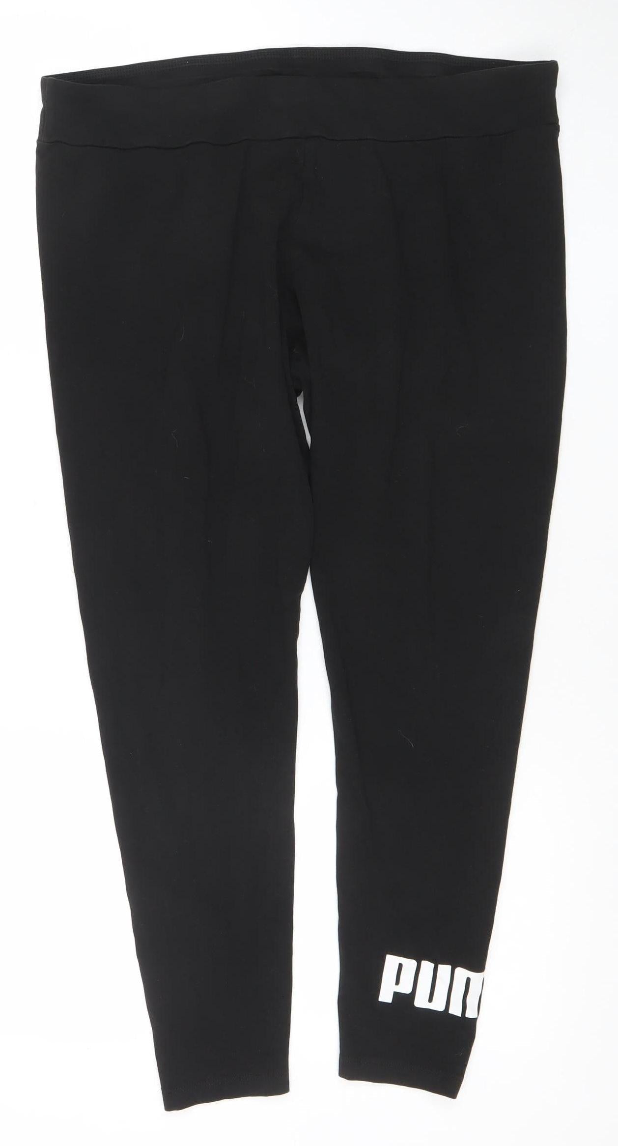 Puma Womens Black XL Stretch Leggings Activewear