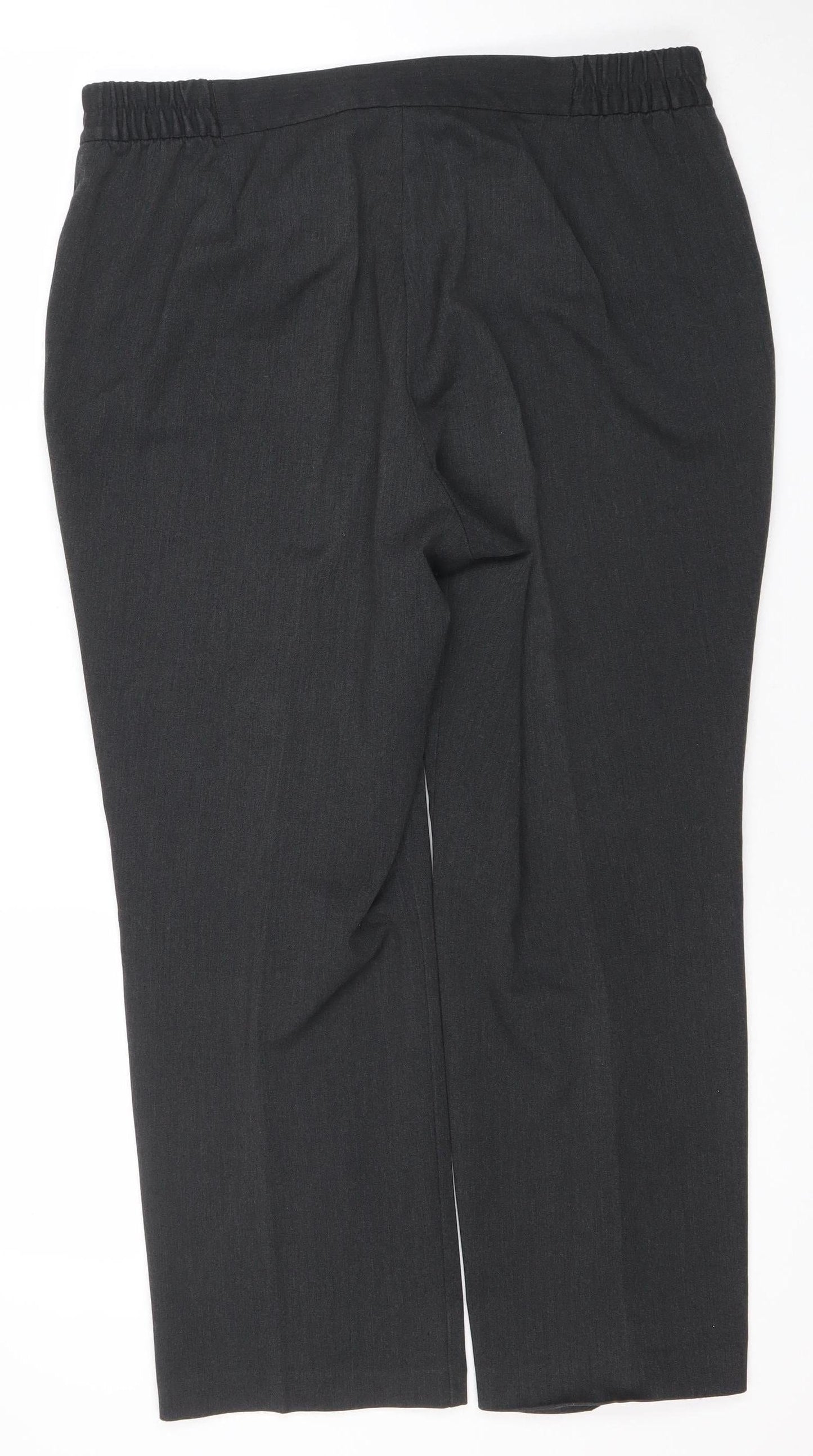Marks and Spencer Women’s Grey Dress Pants Size 14 Short Straight Leg