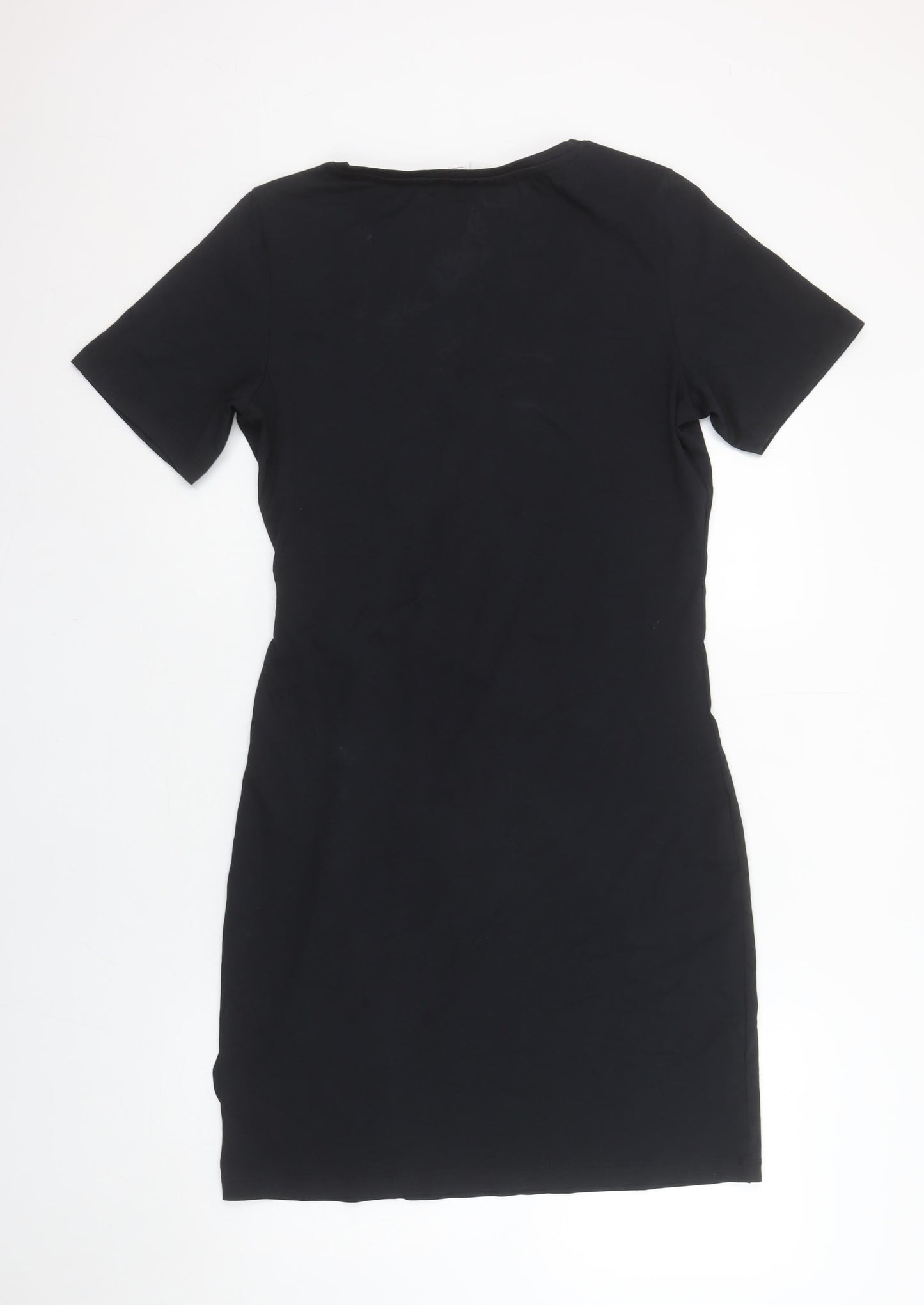 VILA Women’s Black Short Sleeve Wrap Dress Size S