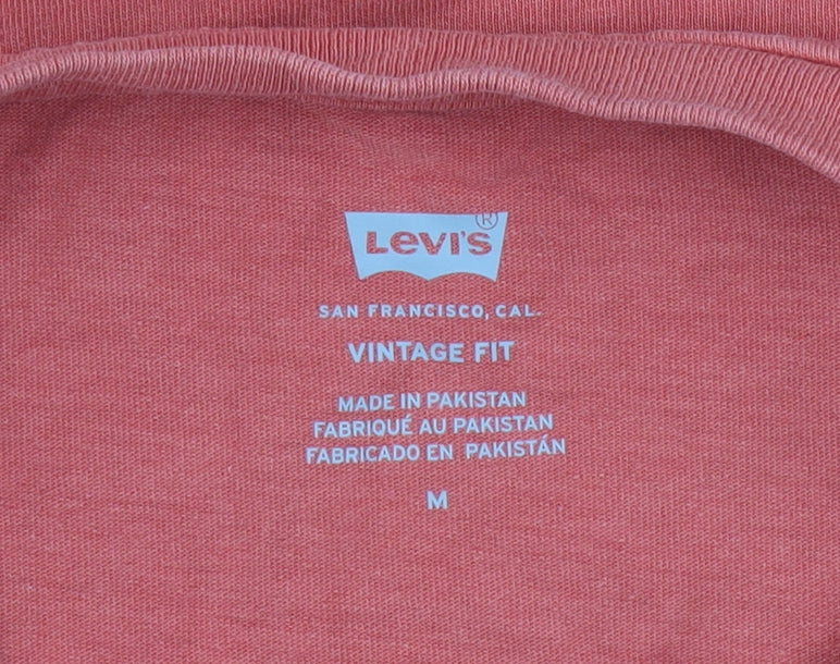 Levi's Men's Red Vintage Fit Cotton Crew Neck T-Shirt Size M