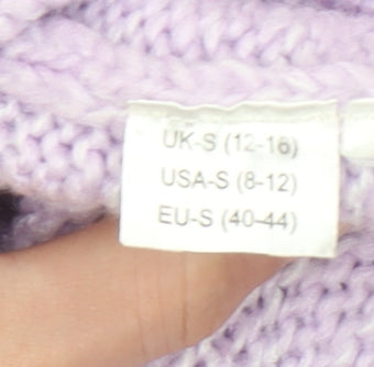Capsule Womens Lilac Knit Pullover Jumper Size S Crew Neck Soft Knit