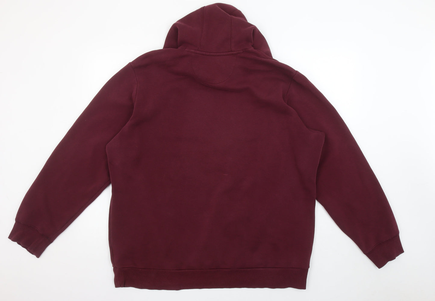 Adidas Women's Burgundy Pullover Hoodie XL Cotton Blend Logo Sport Essential