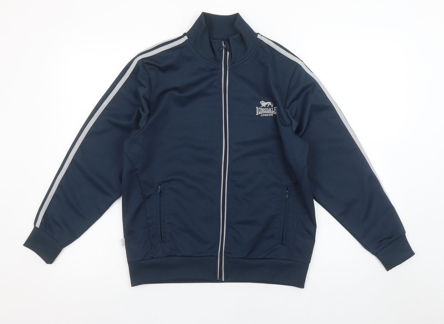 Lonsdale Boys Blue Full Zip Sweatshirt 13 Years Sports Track Top