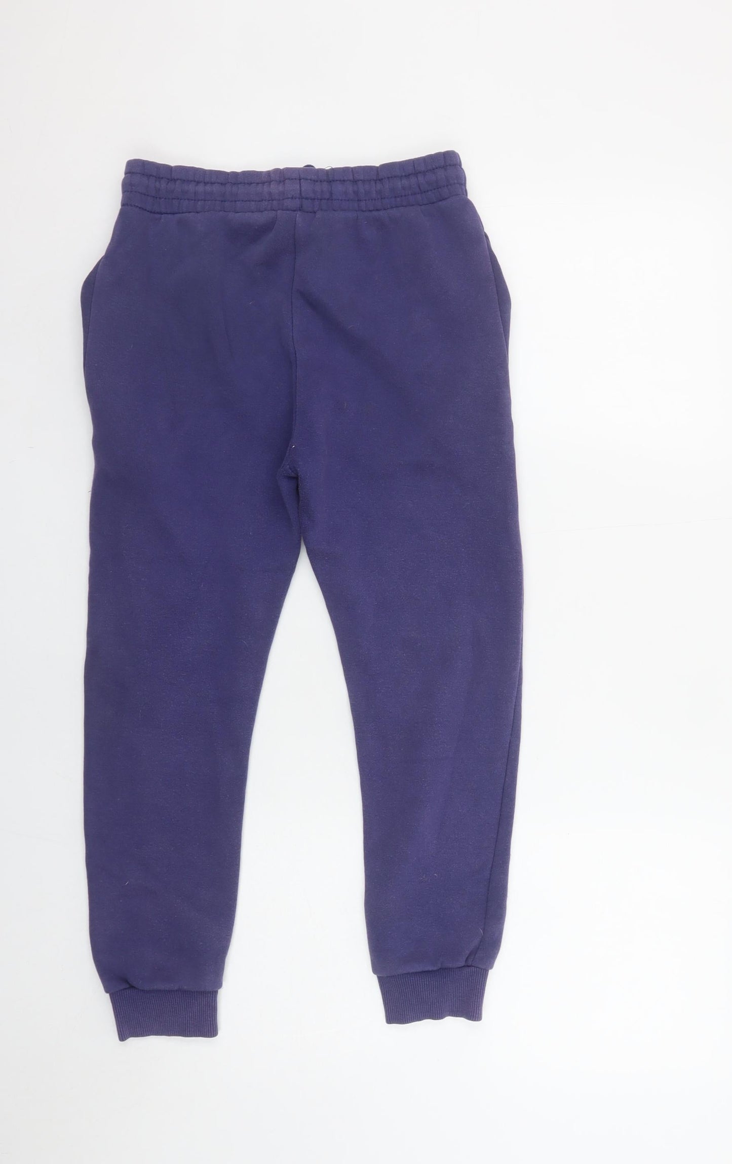 Hype Boys Blue Jogger Trousers 11-12 Years Cotton Blend Elastic Waist