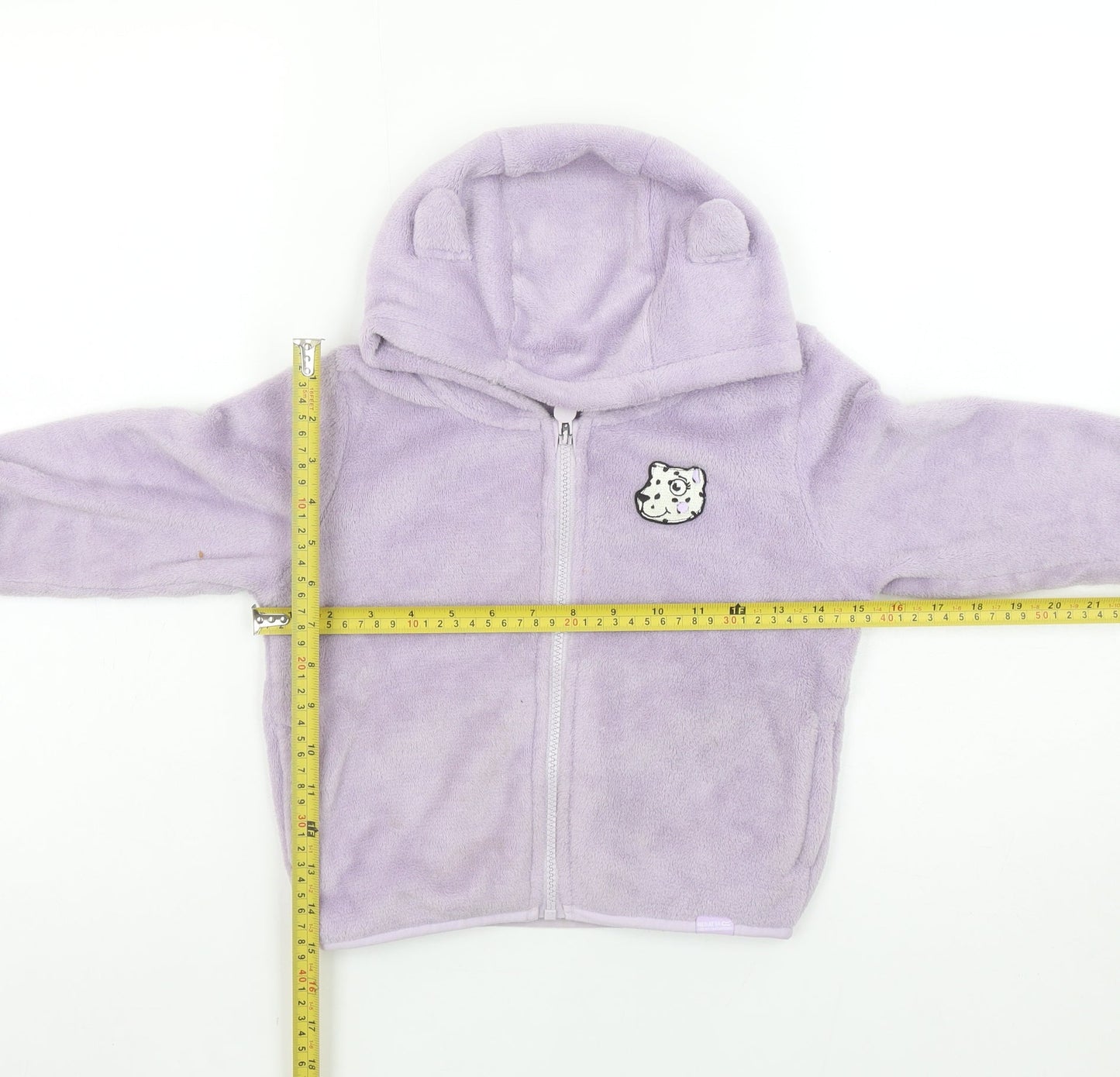 Regatta Girls Purple Fleece Full Zip Hoodie 4 Years Outdoor Hooded Jacket