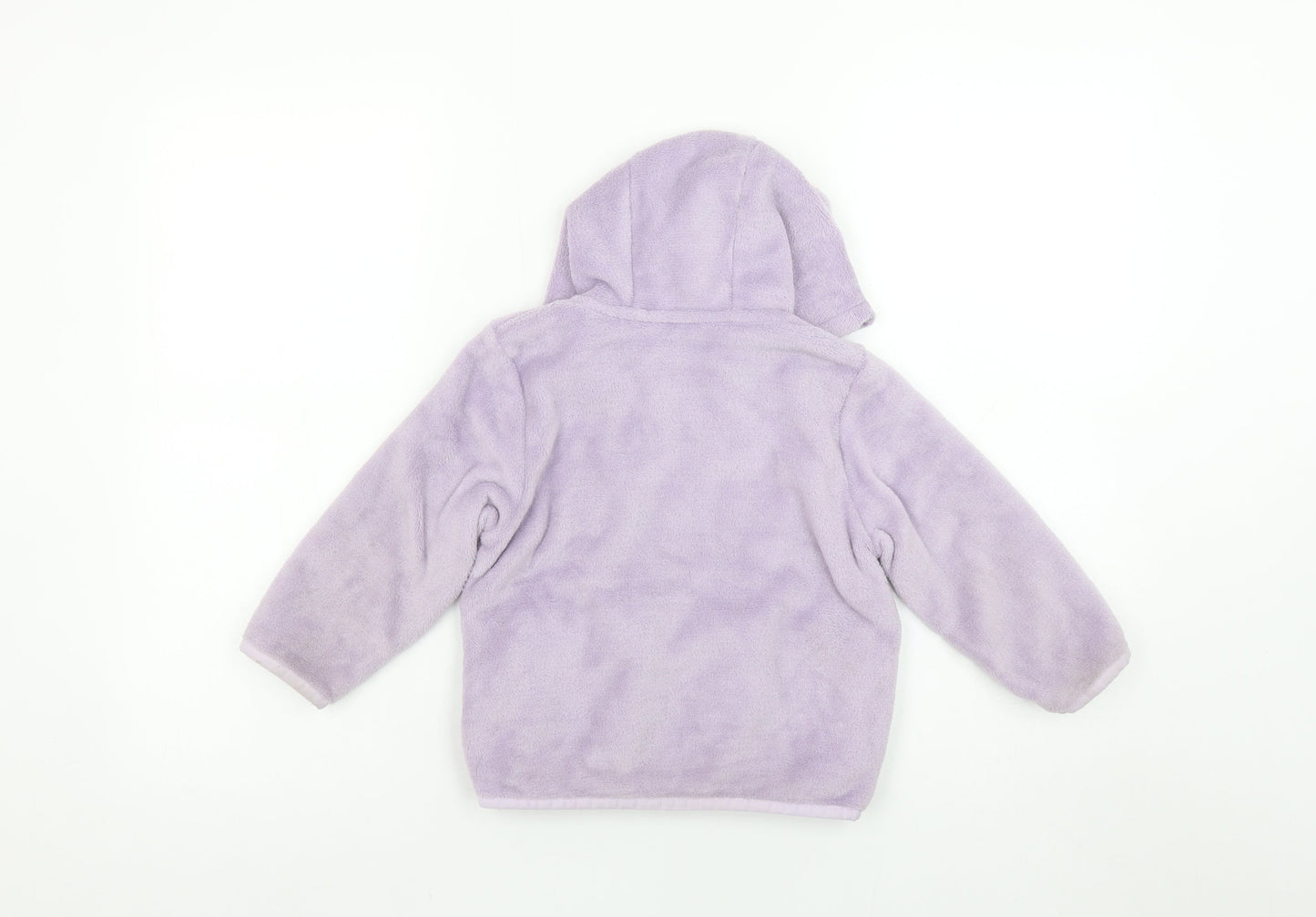 Regatta Girls Purple Fleece Full Zip Hoodie 4 Years Outdoor Hooded Jacket