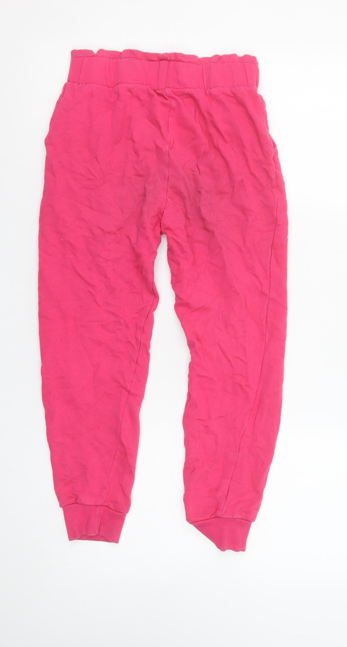 Barbie Girls Pink Cotton Jogger Trousers Size 10 Years