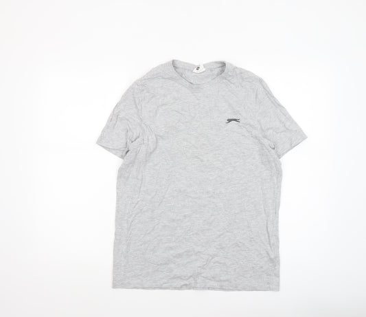 Slazenger Men's Grey XS Crew Neck Short Sleeve T-Shirt