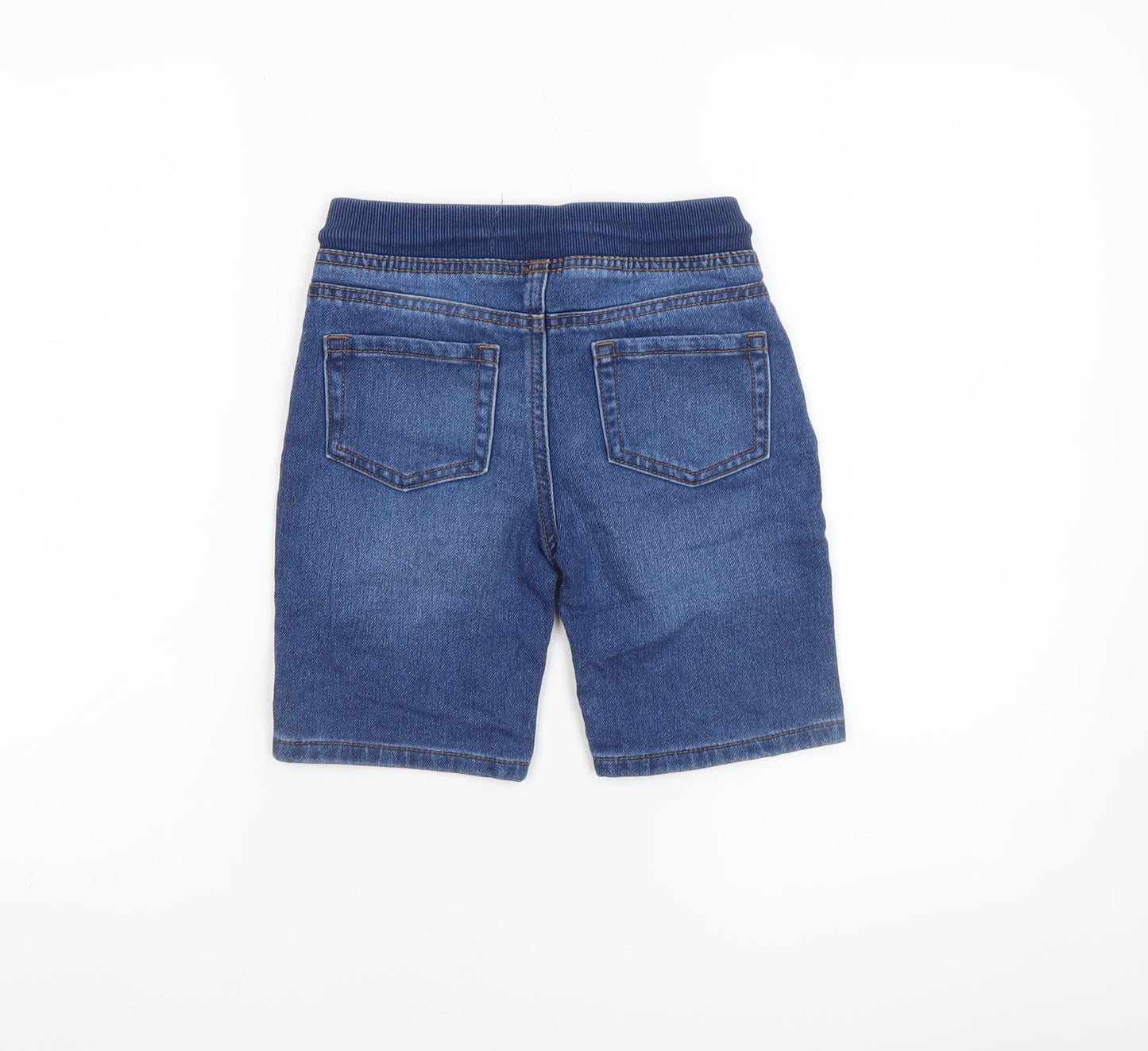 Denim Co. Boys Blue 6-7 Years Bermuda Denim Shorts with Elastic Waist