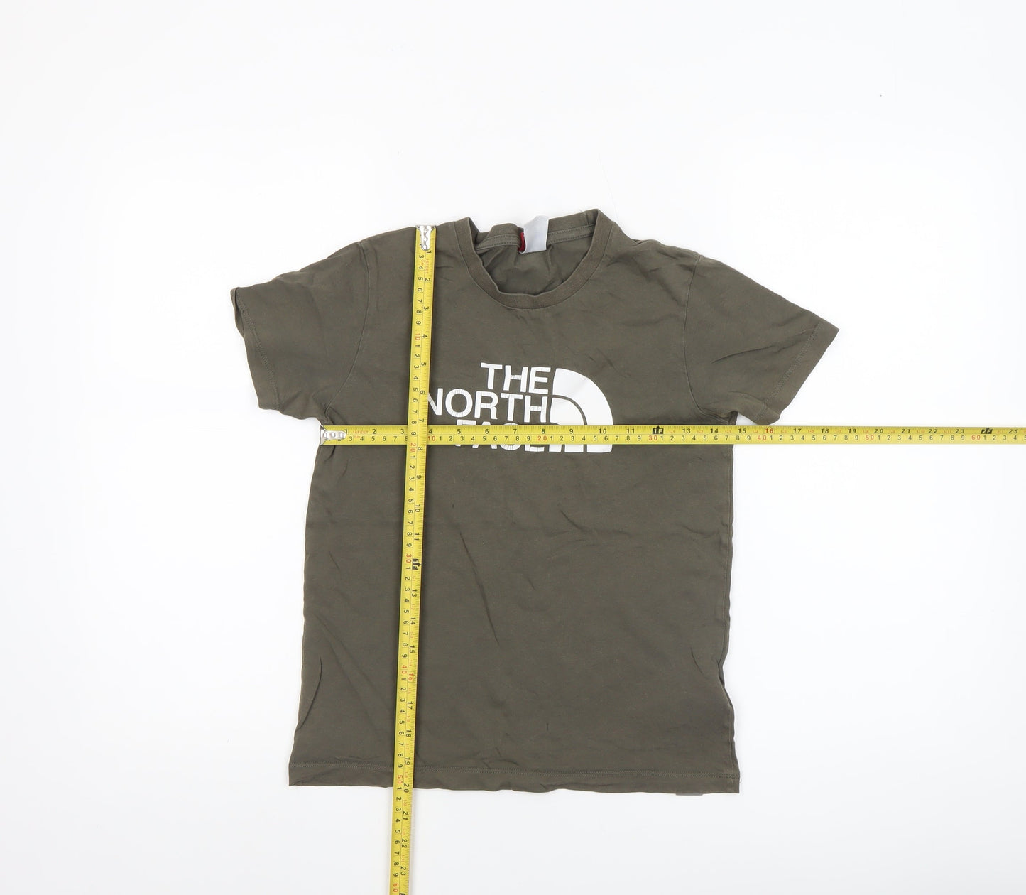 The North Face Boys Green Medium Logo Cotton Short Sleeve T-Shirt