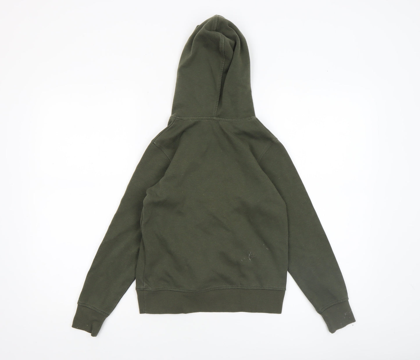 Jack & Jones Boys Green Pullover Hoodie Size 140 Cotton Blend Casual