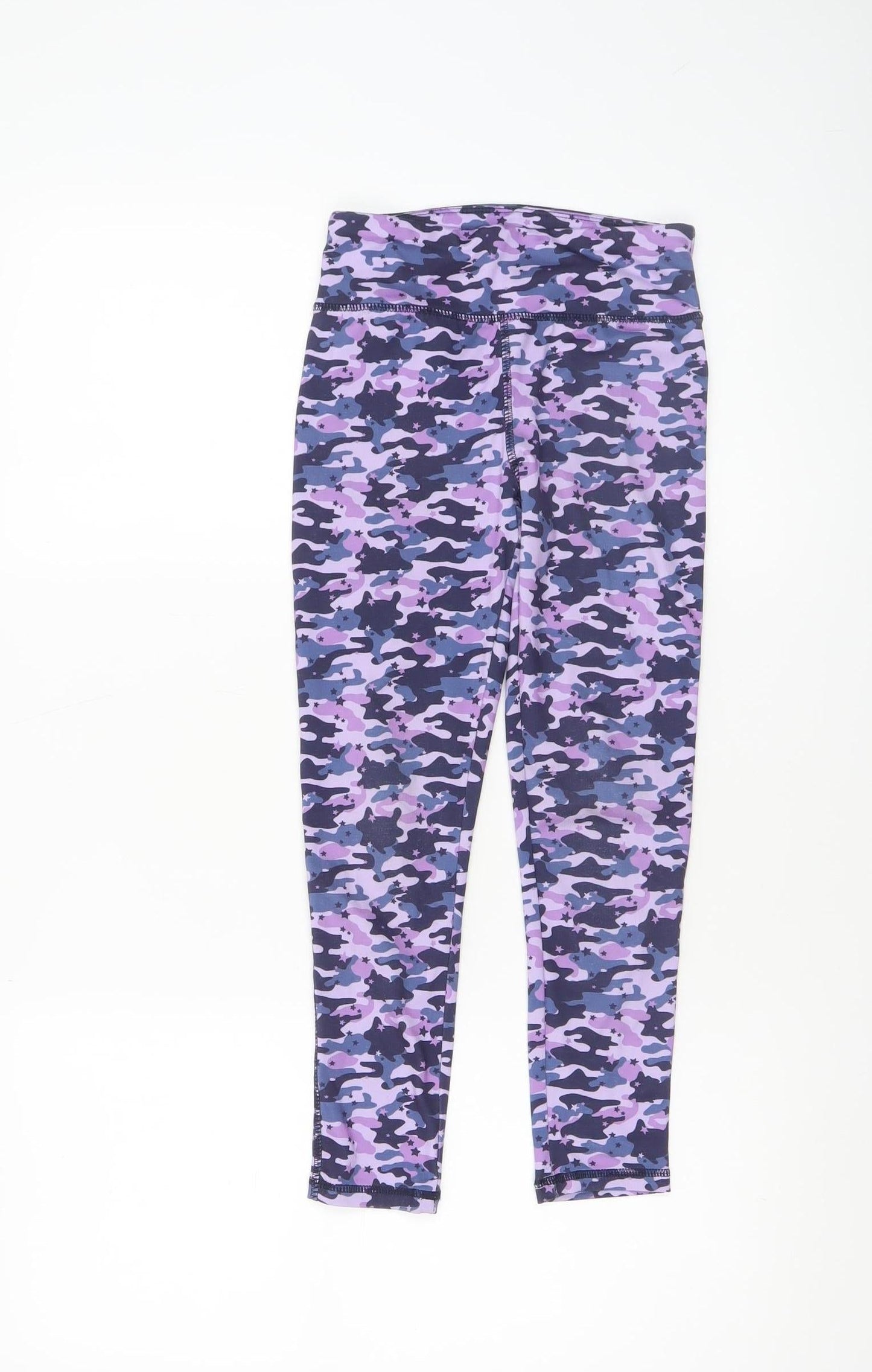 Dunnes Stores Girls Multicoloured Camouflage Leggings 7 Years Slim Fit Activewear