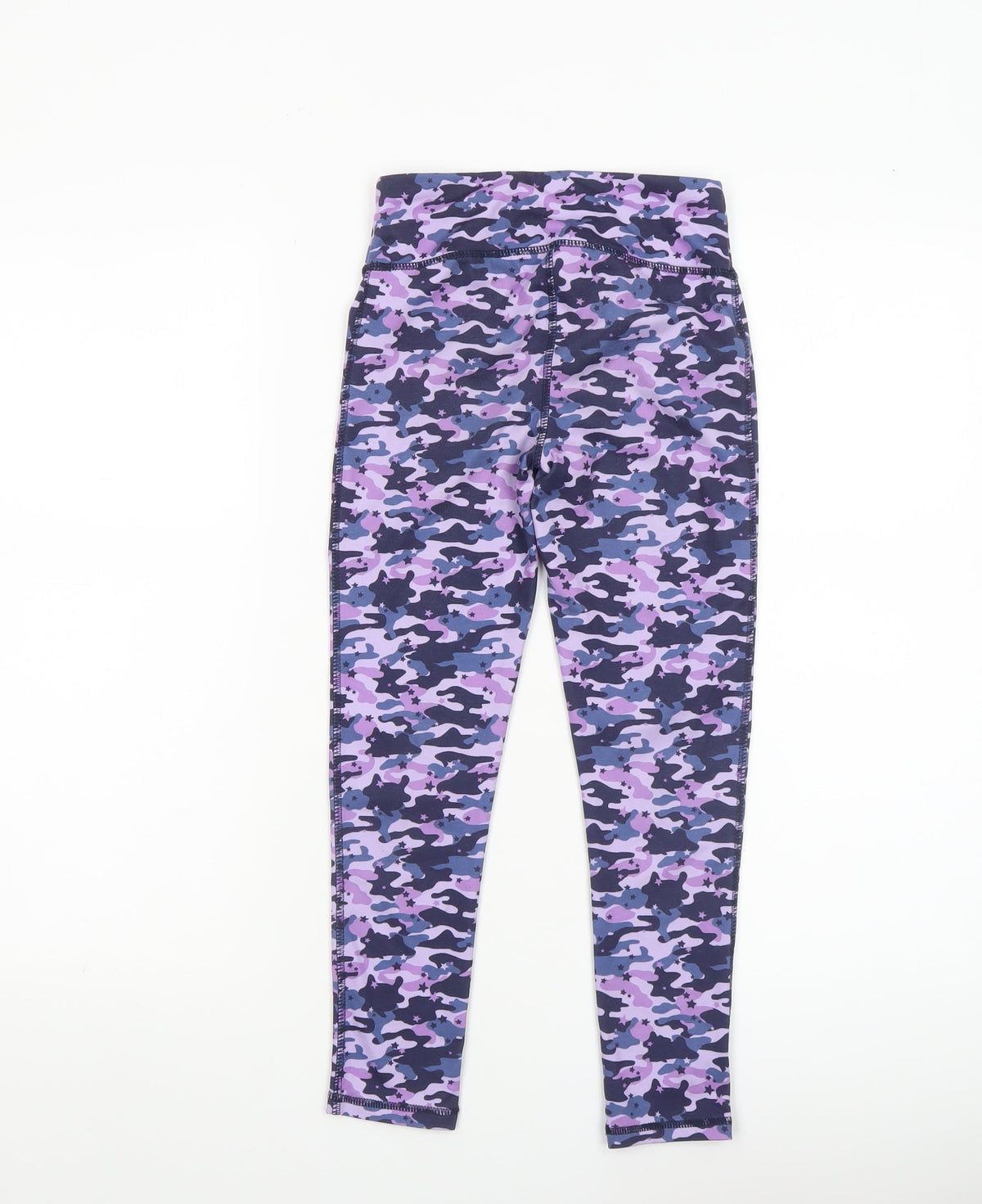 Dunnes Stores Girls Multicoloured Camouflage Leggings 7 Years Slim Fit Activewear