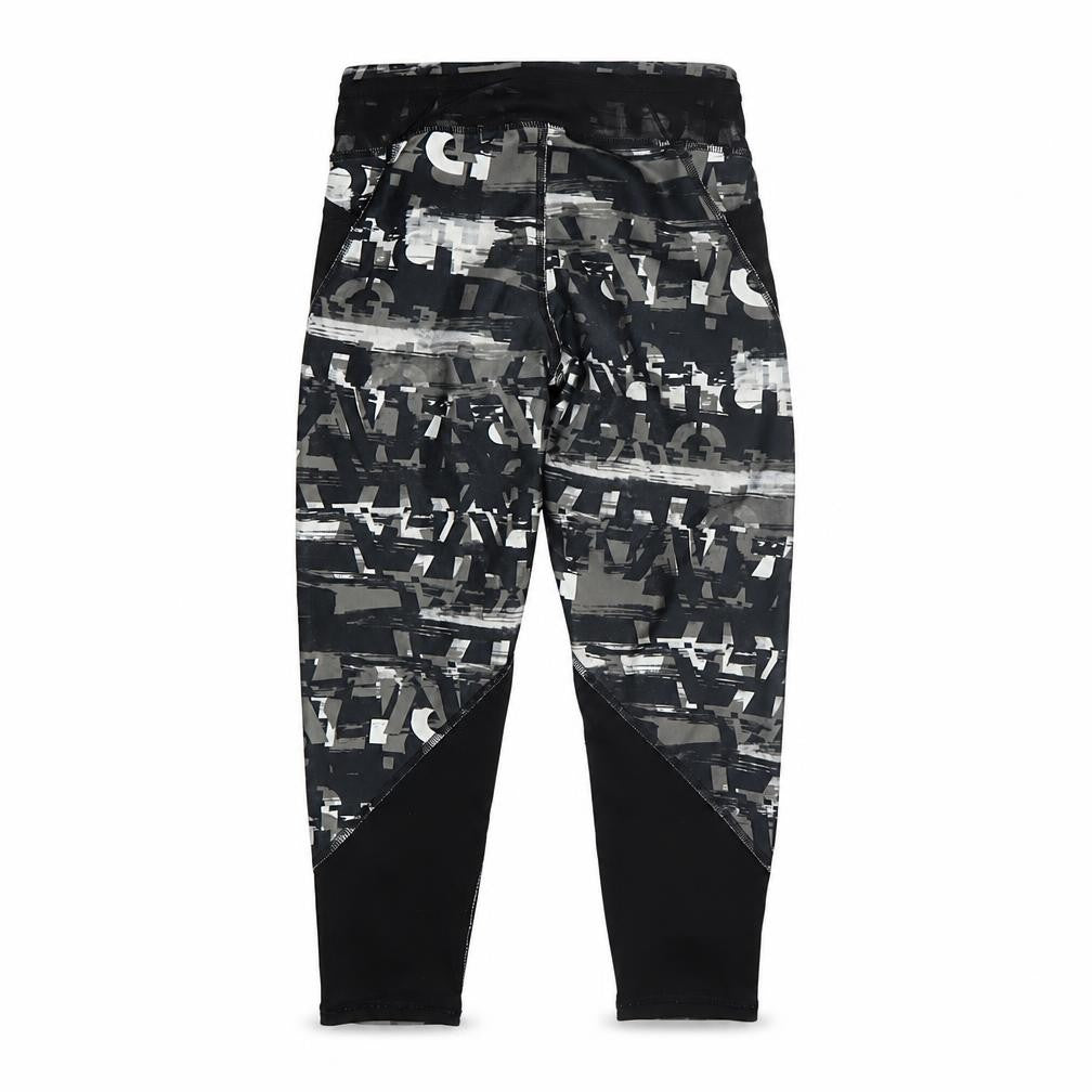 Puma Girls Black Geometric Print Activewear Leggings 9-10 Years