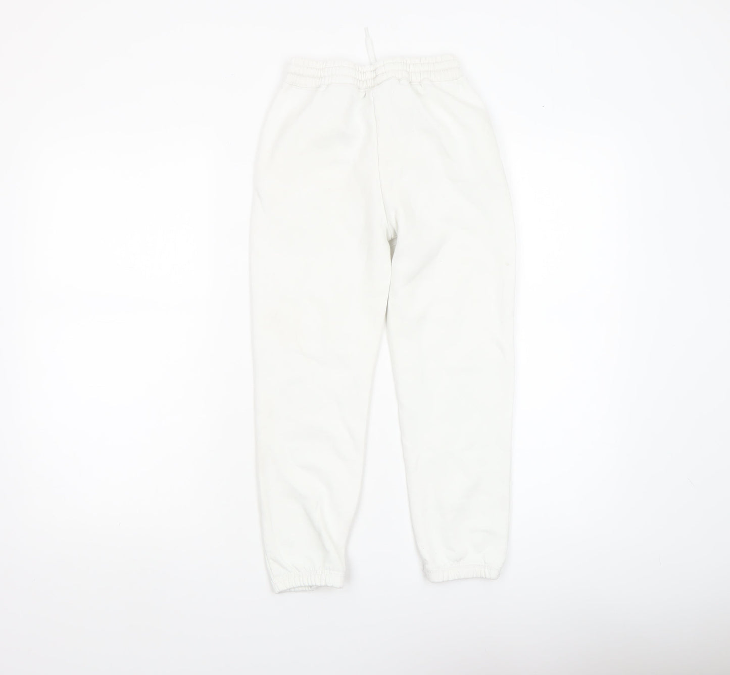 Disney Mickey & Friends Girls White Jogger Trousers 7-8 Years Chip & Dale Print
