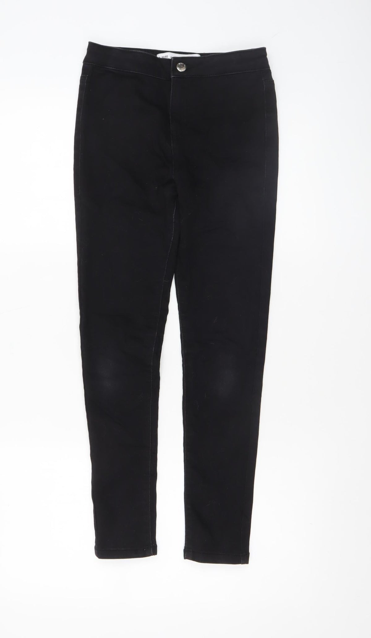 Denim Co Girls Black Super Skinny Jeans 9-10 Years Stretch Fit