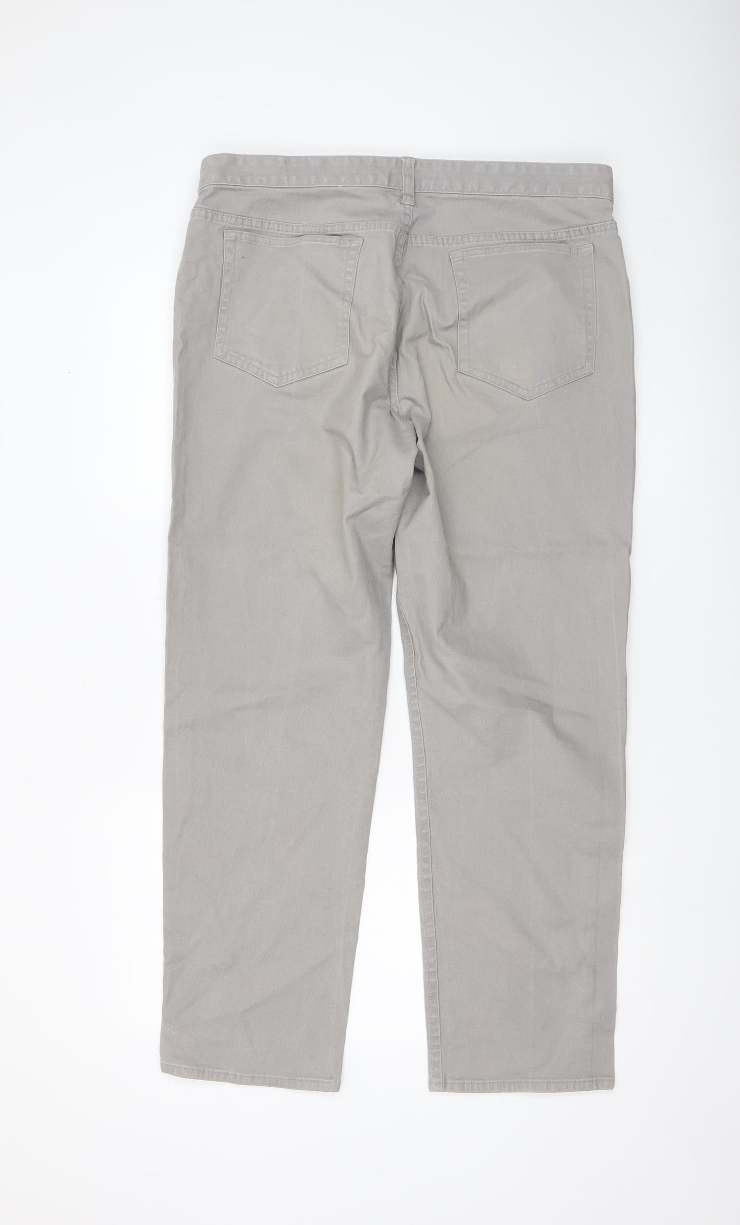 St. Bernard for Dunnes Stores Men's Grey Straight Jeans 36W 30L Cotton Blend