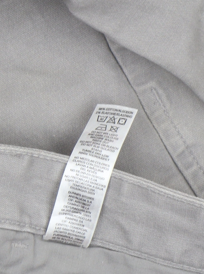 St. Bernard for Dunnes Stores Men's Grey Straight Jeans 36W 30L Cotton Blend