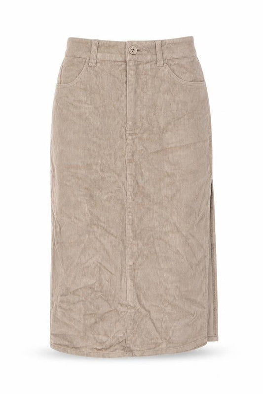 ASOS Women’s Beige Corduroy Midi Pencil Skirt Size 6 High Waist