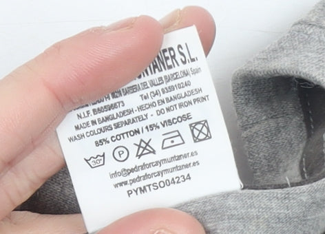 Originals by FM Men’s Grey Barcelona Graphic Print T-Shirt M Regular Fit