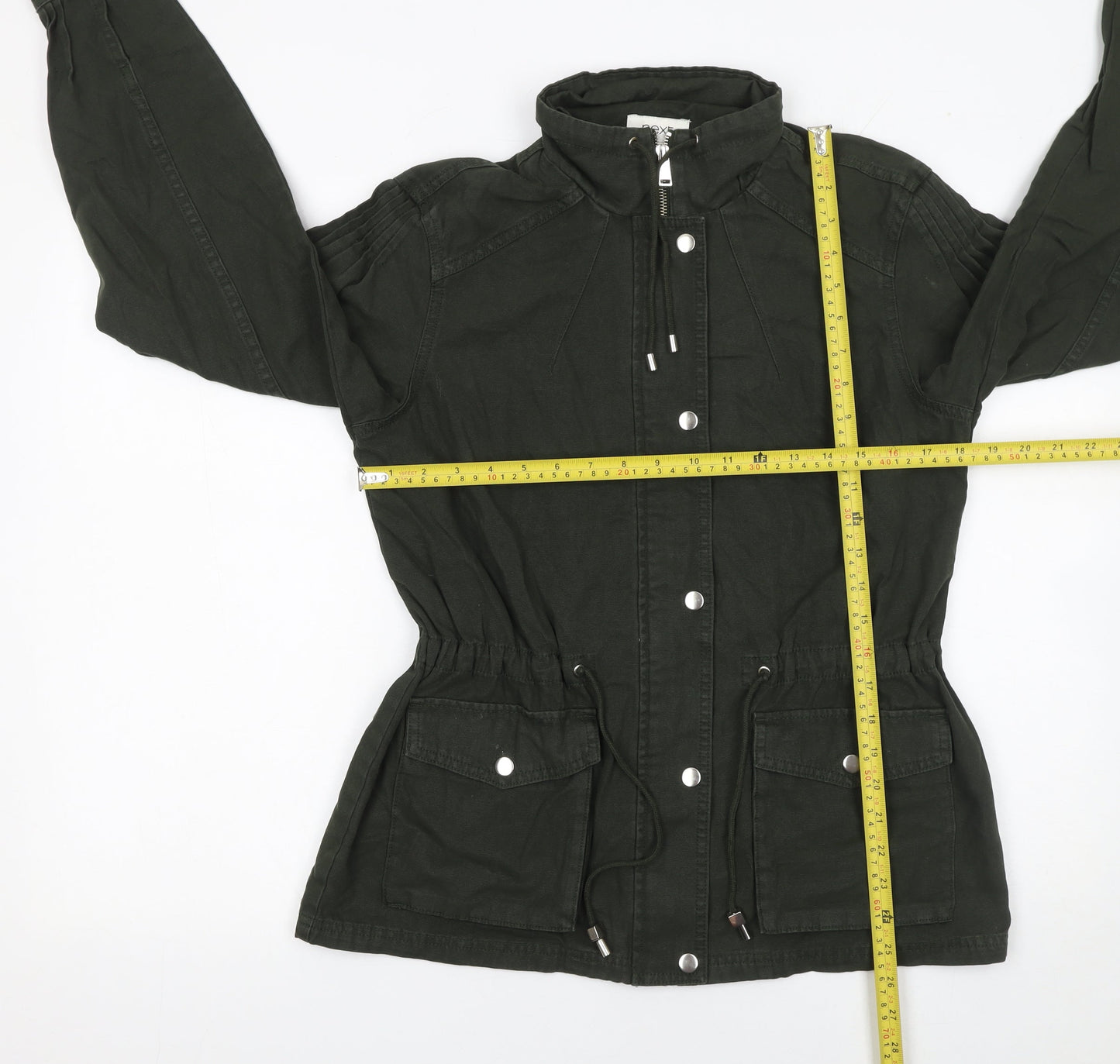 Next Women Green Cotton Anorak Jacket UK 10 Casual Spring Style