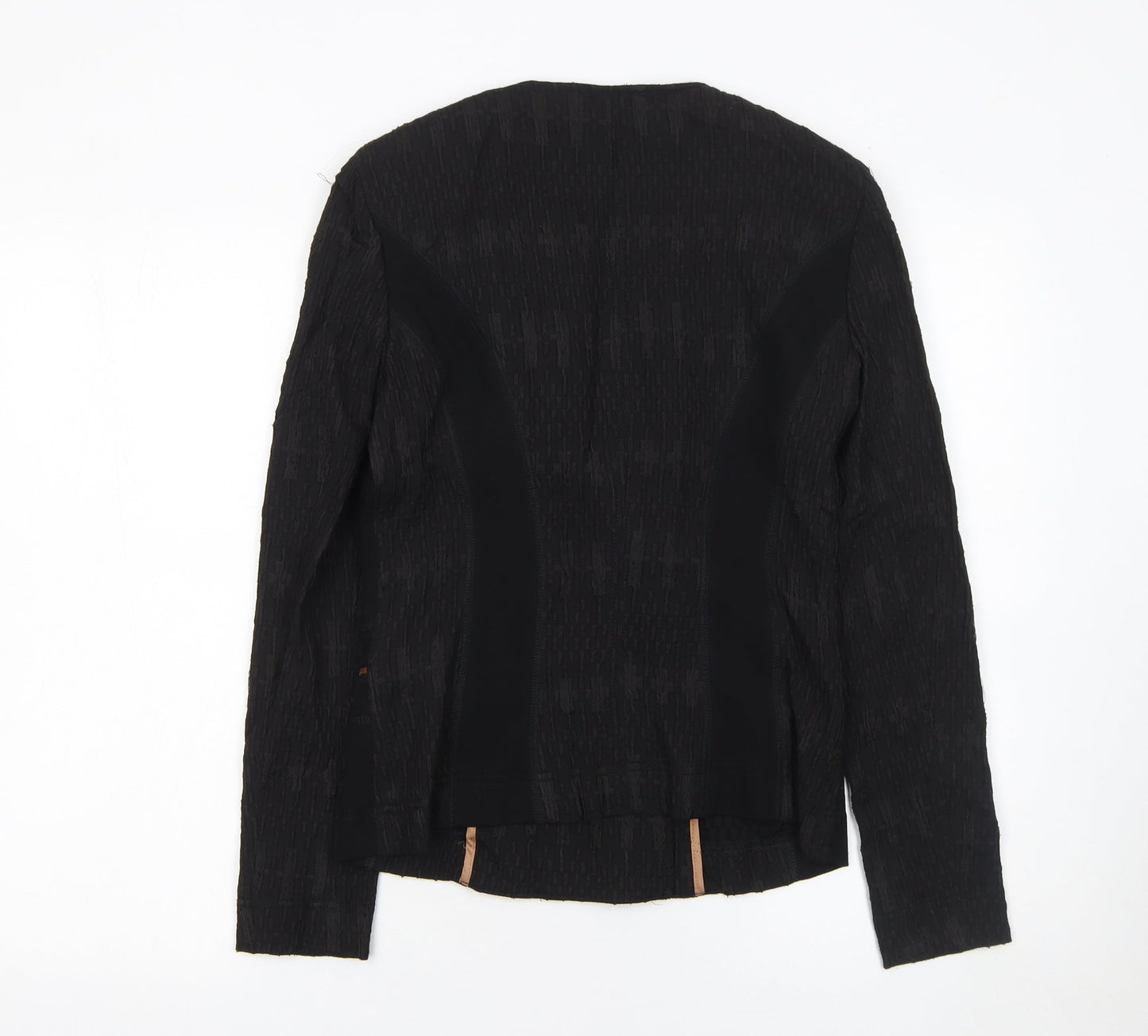 Kapalua Womens Black Slim Fit Biker Jacket Size 10