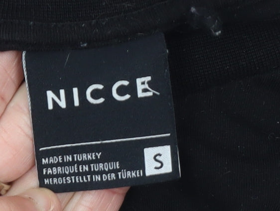 Nicce Men's Black Short Sleeve Cotton Logo T-Shirt Size S