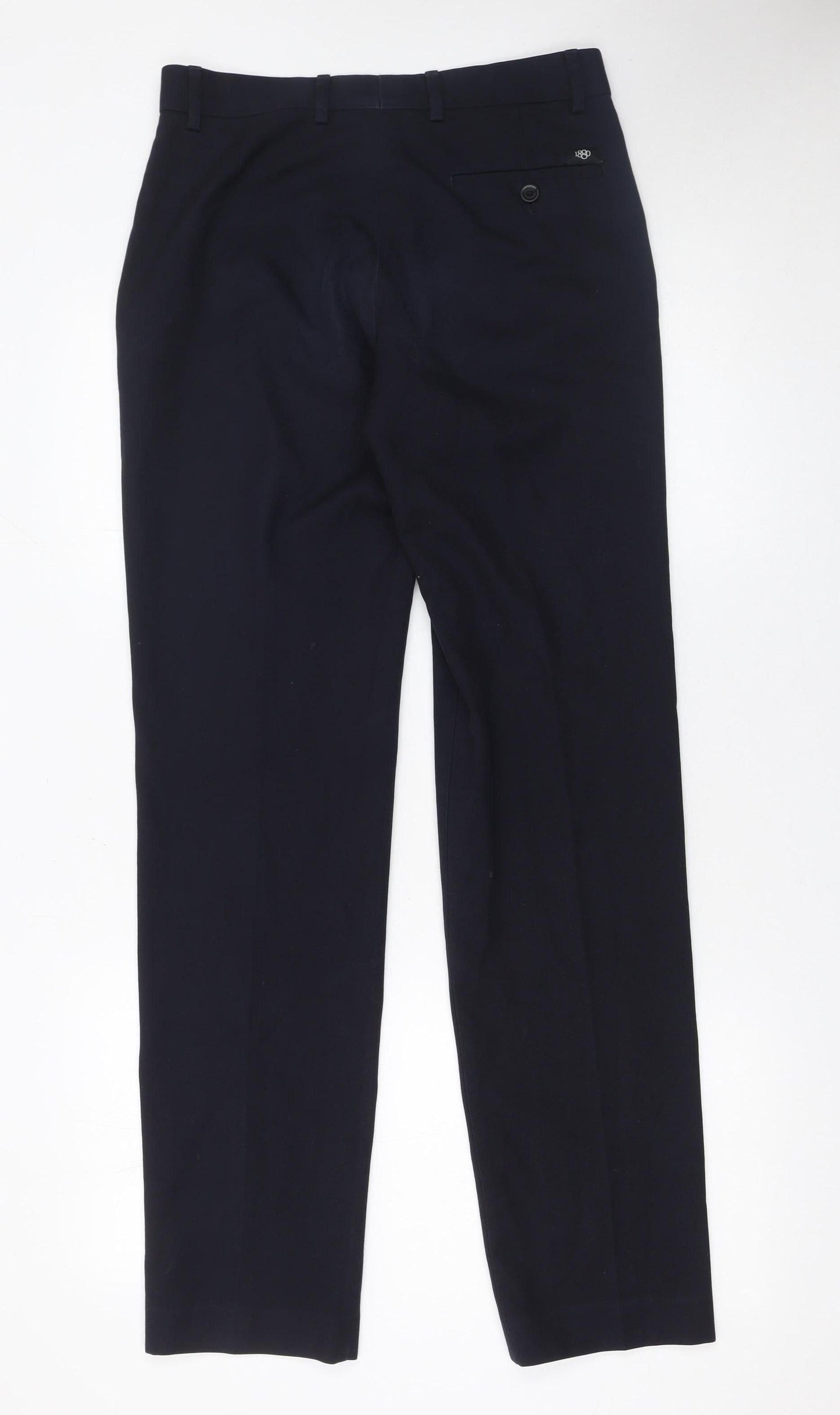 1880 Club Men's Blue Regular Fit Chino Trousers 31L