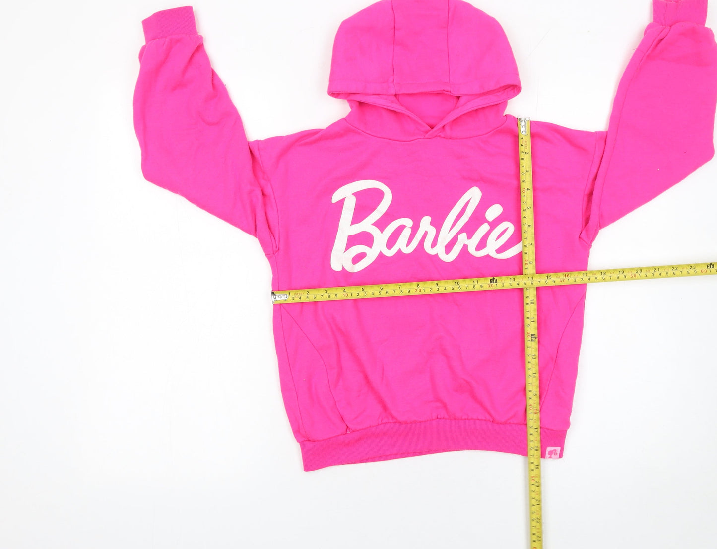 Barbie Girls Pink Hoodie 10-11 Years 146cm Cotton Blend Pullover