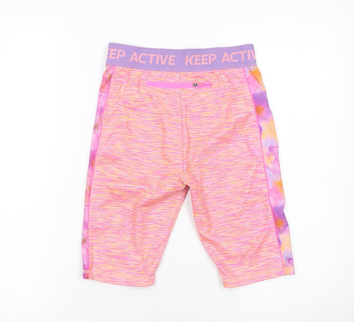 Dunnes Stores Girls Pink Biker Activewear Shorts 26in Waist