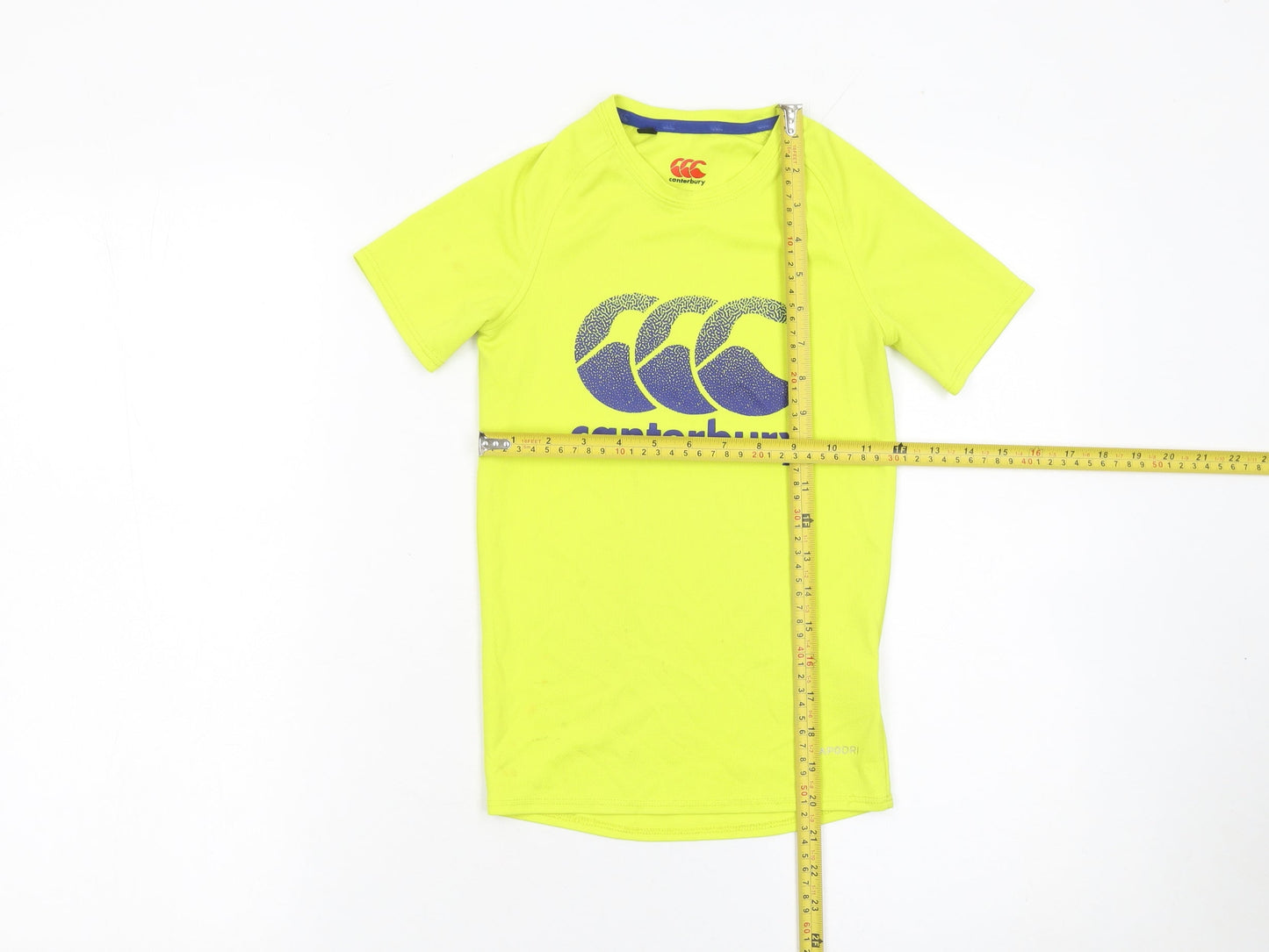 Canterbury Boys Yellow Short Sleeve Athletic T-Shirt 8 Years Sports Top