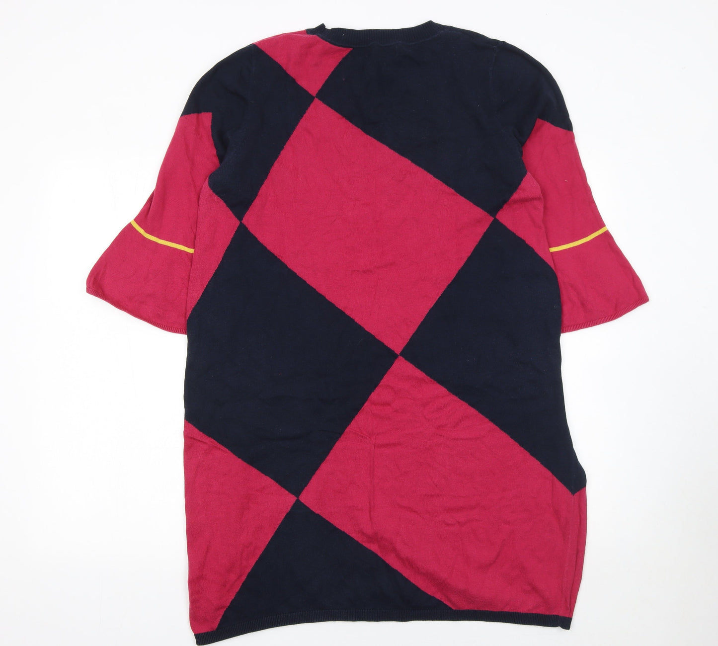 Next Women’s Argyle Knit Shift Dress Multicoloured Size 18