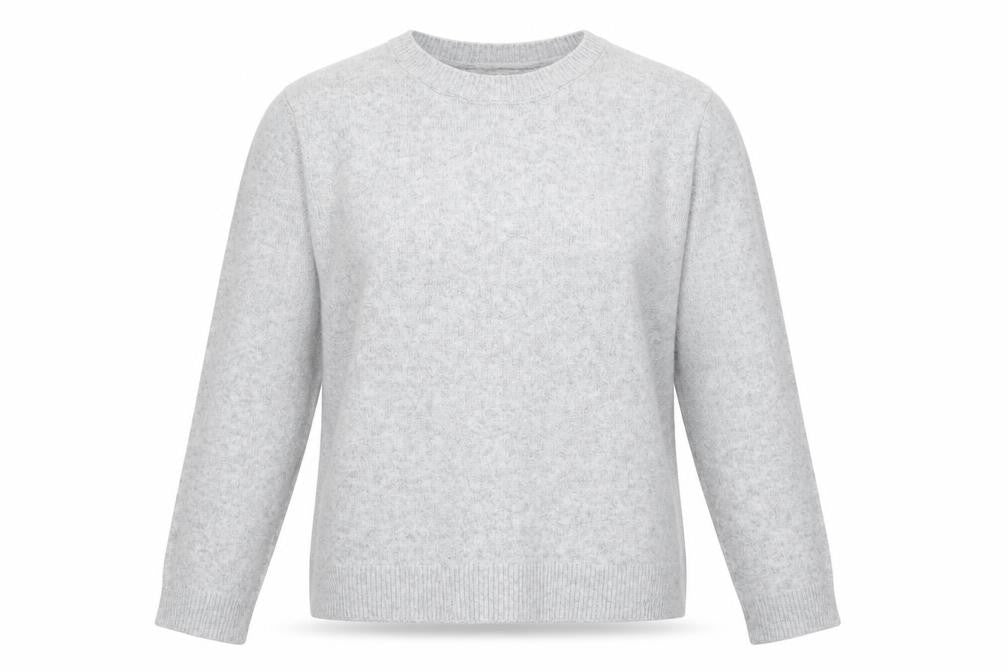 Pull & Bear Women Grey Crew Neck Knit Jumper Size 12
