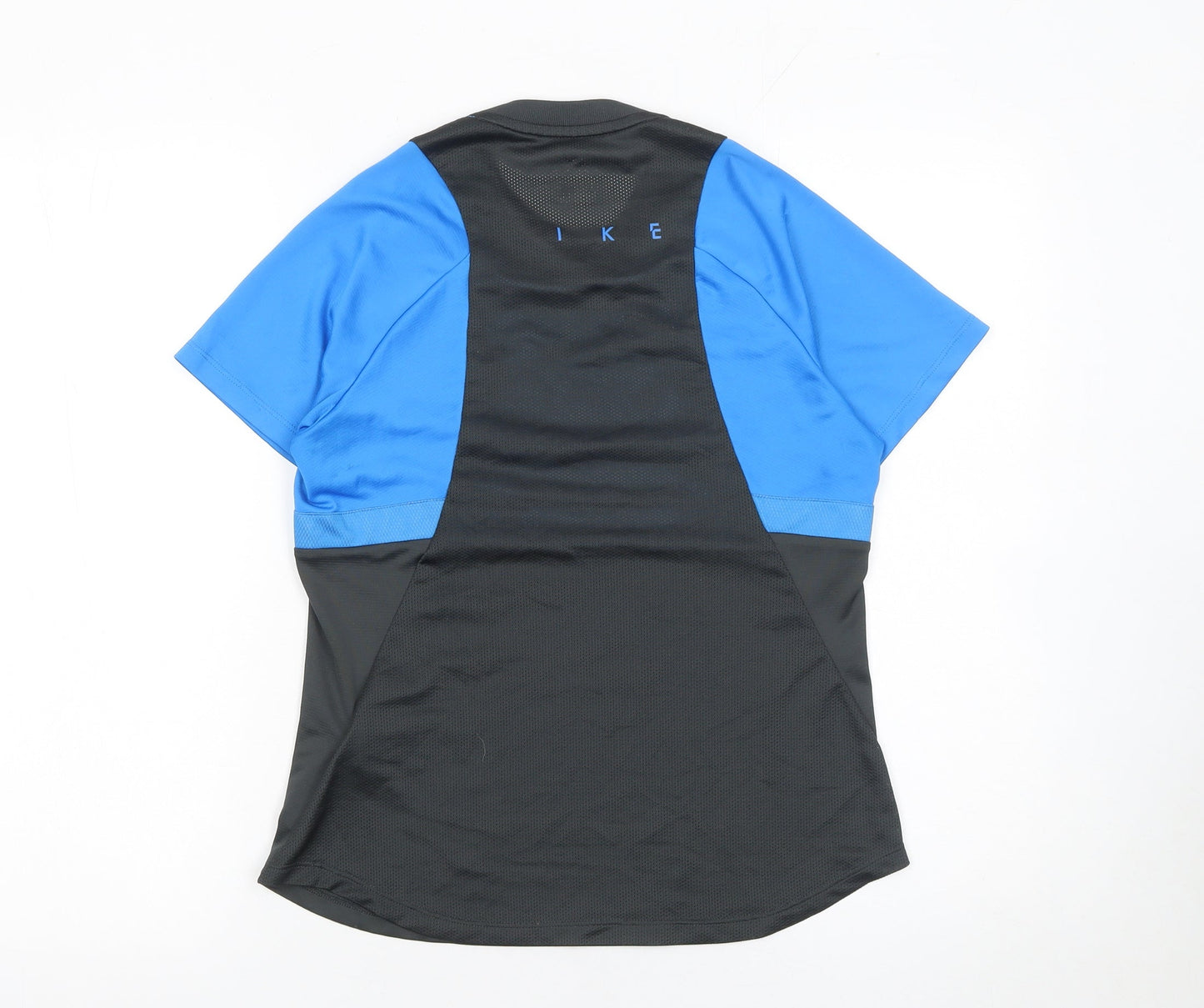 Nike Boys Blue Black Dri-Fit Short Sleeve Athletic T-Shirt Size S