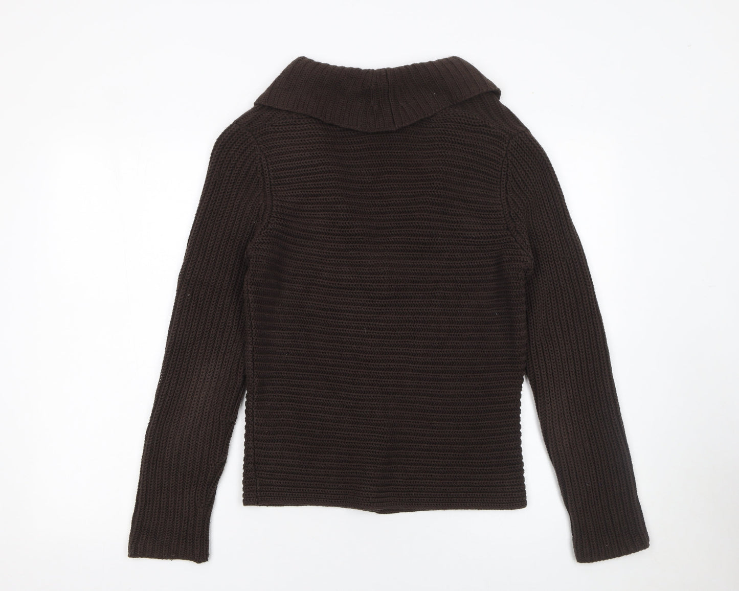 Betty Barclay Women Brown Knit Long Sleeve Cardigan Size 10