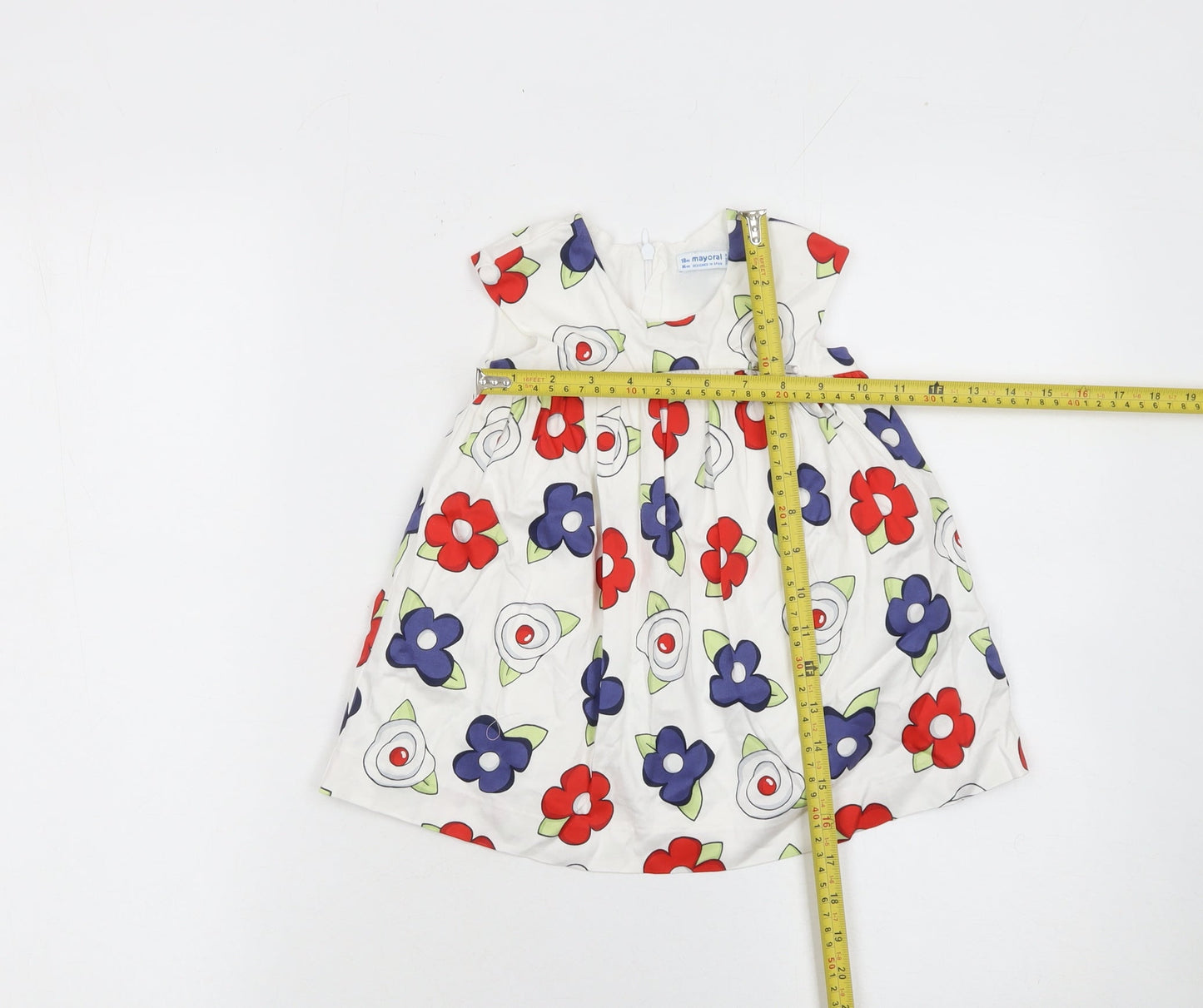 Mayoral Girls Multicoloured Floral A-Line Dress 18 Months
