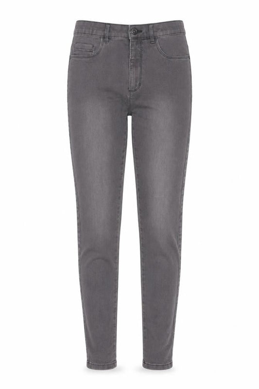 ONLY Women Grey Skinny Jeans M/32 Cotton Blend Stretch Denim