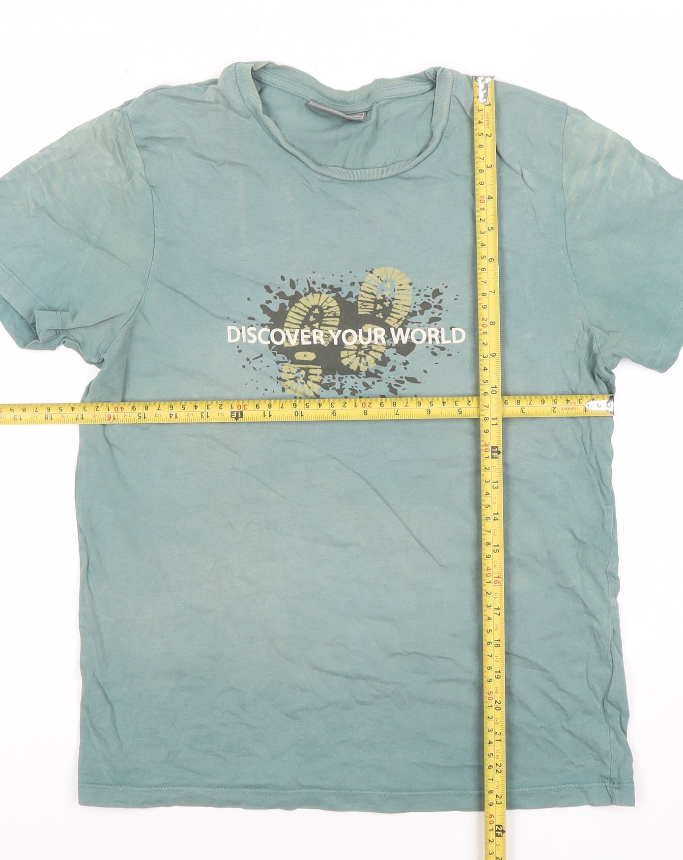 Craghoppers Men's Green Graphic Outdoor Cotton T-Shirt Size S
