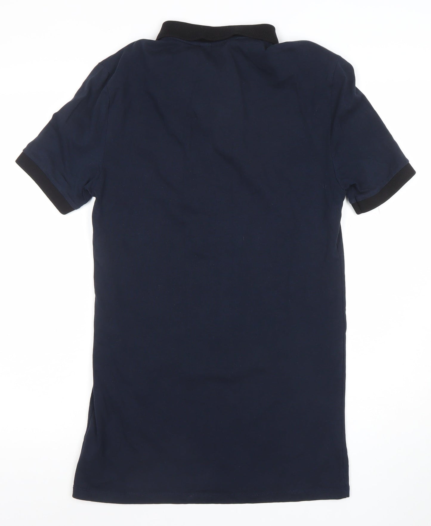 ASOS Men’s Blue Slim Fit Polo Shirt Size M Short Sleeve Cotton
