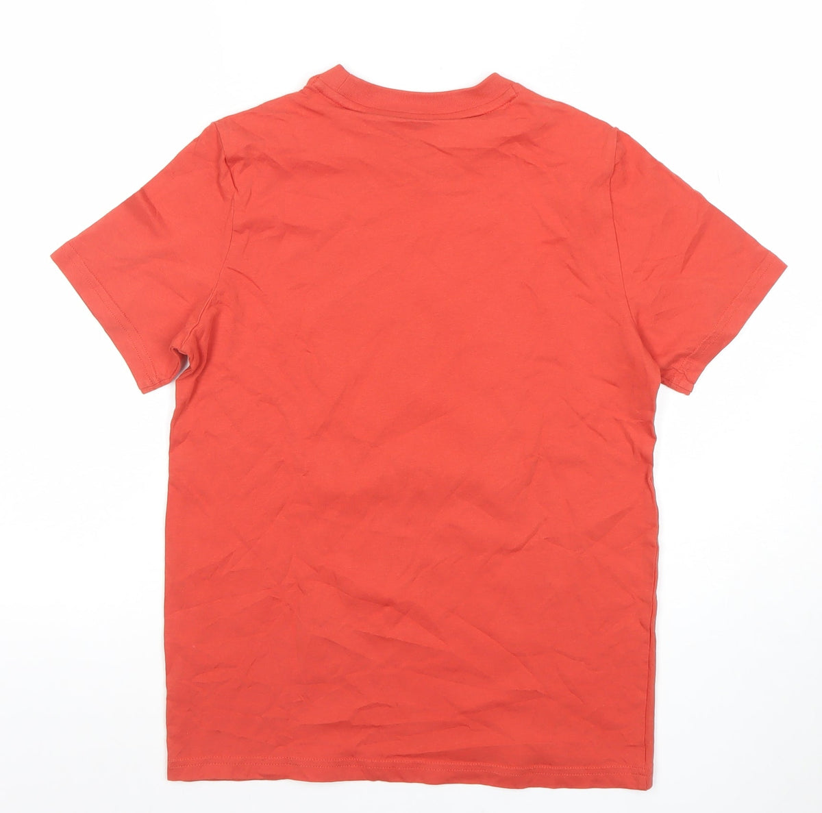 Puma Boys Orange Graphic Print T-Shirt 13-14 Years Short Sleeve Casual Top