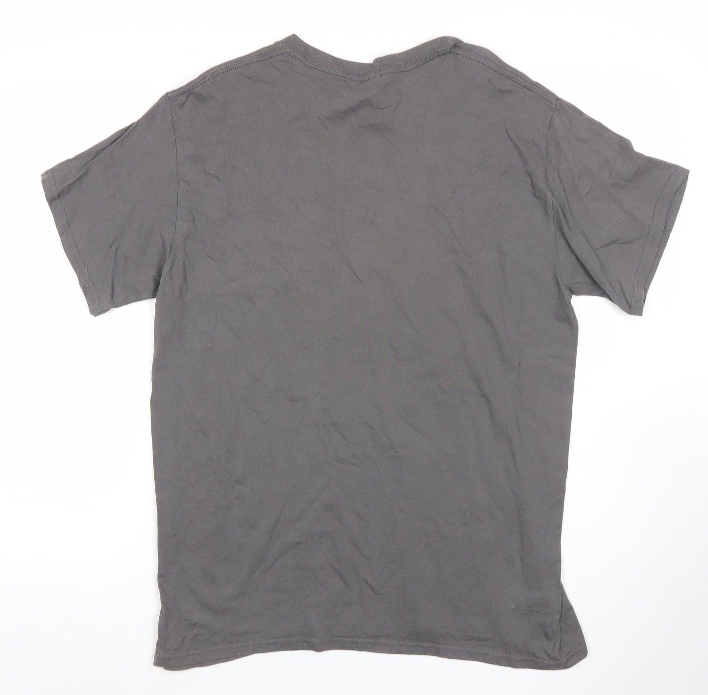 Gildan Men's Grey Hershel's Farm Zombie Graphic T-Shirt Size L