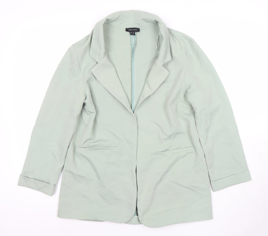 New Look Women’s Green Size 10 Single-Breasted Blazer Jacket