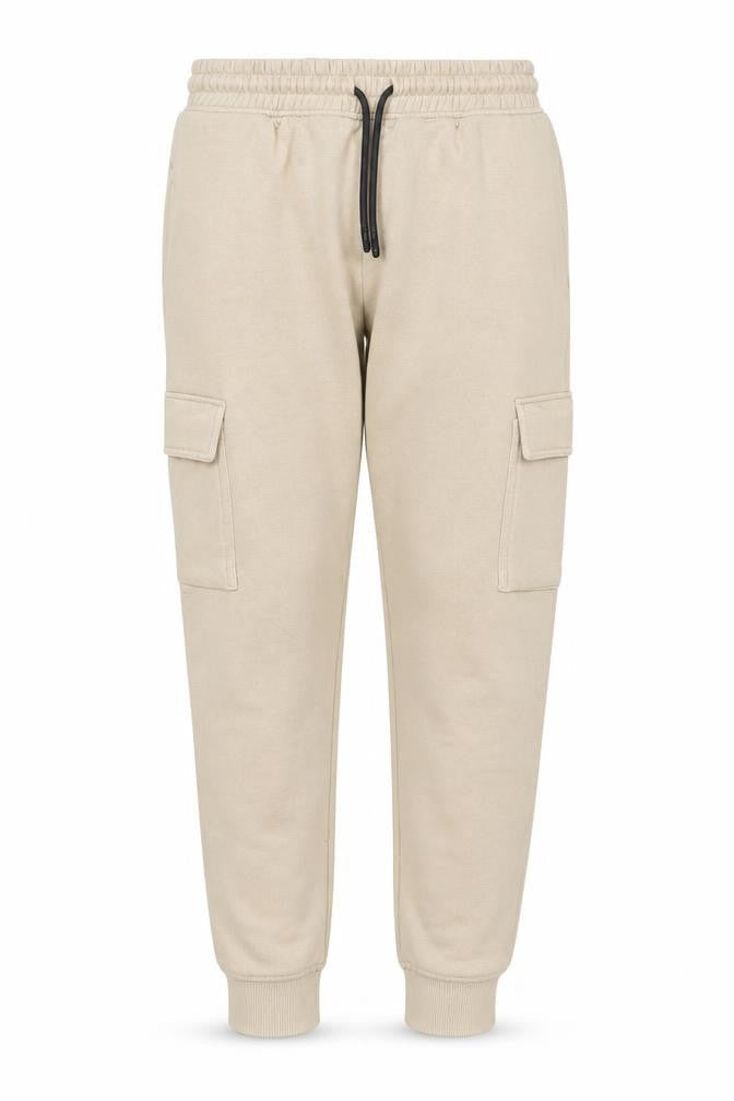 Next Boys Beige Jogger Trousers 12 Years Cotton Blend Fleece Casual