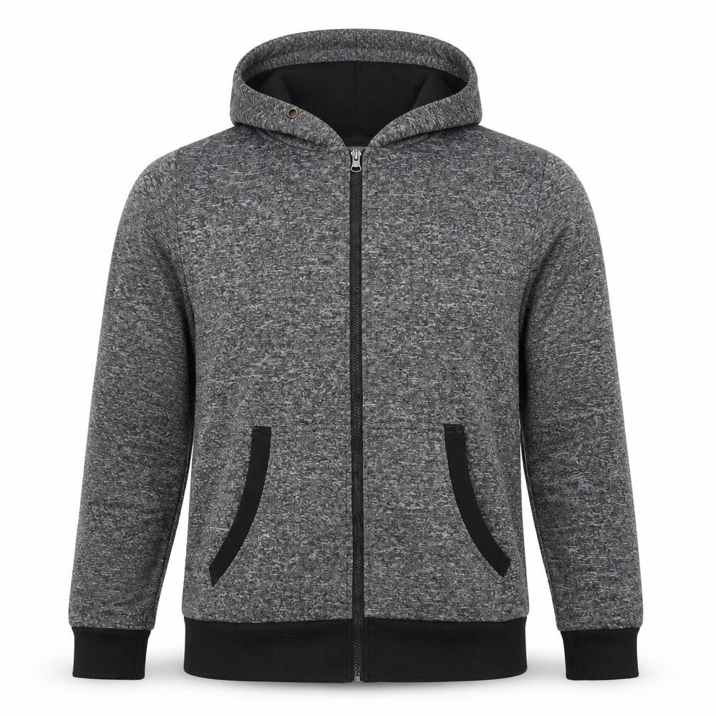 Brooklyn Xpress Men’s Grey Full Zip Hoodie Size L Regular Fit