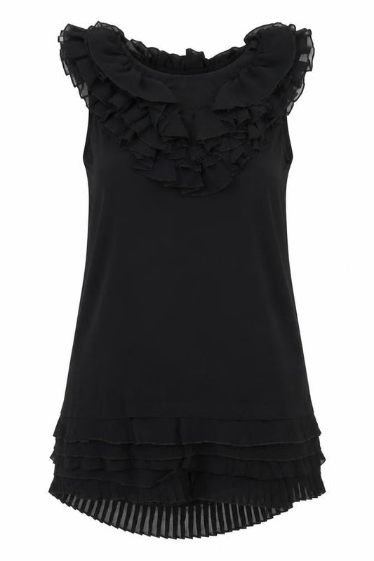 E-vie Women’s Black One Shoulder Ruffle Shift Dress Size 12
