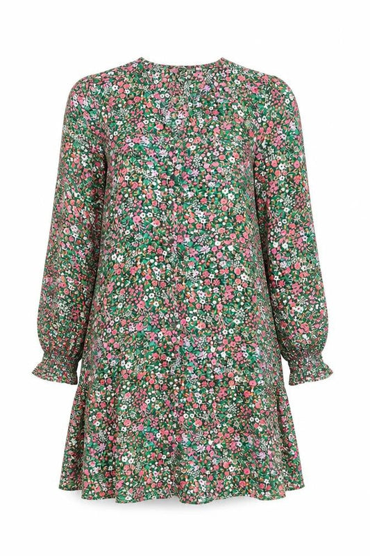 Uniqlo Women’s Multicoloured Floral Midi A-Line Dress XS