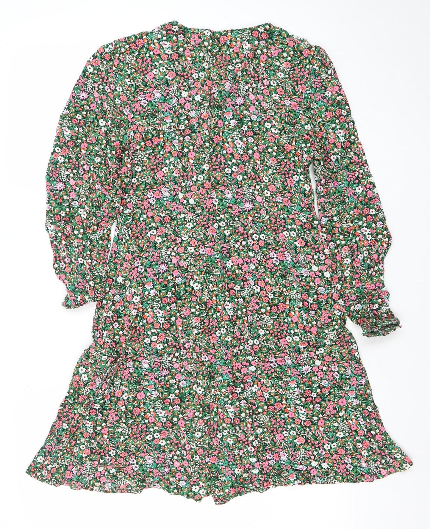 Uniqlo Women’s Multicoloured Floral Midi A-Line Dress XS