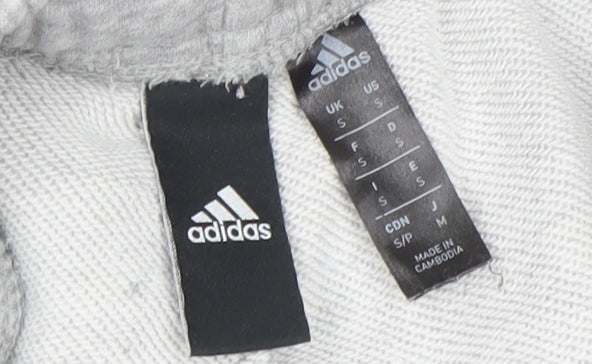 adidas Men’s Grey Jogger Sweatpants S Regular Fit Cotton Blend