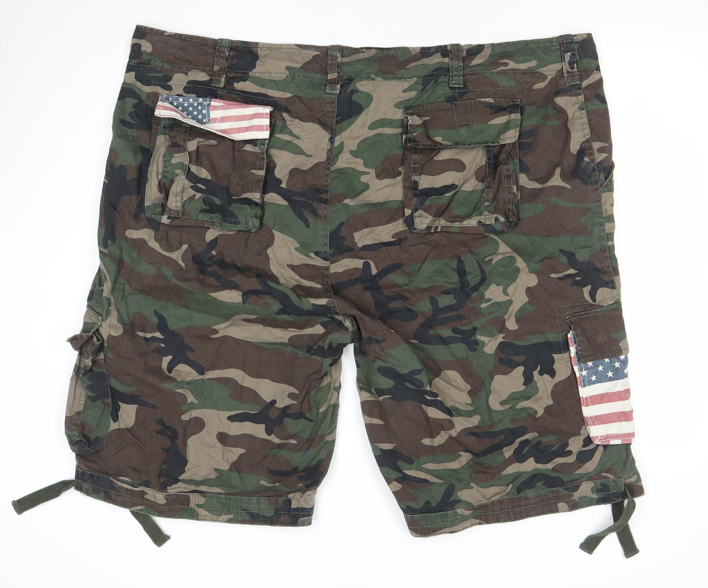 Brandit Men's Camouflage Cargo Shorts Green 7XL Cotton Military Style